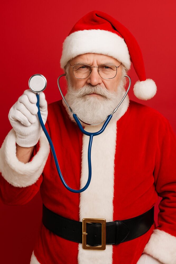 Holiday scene in hospital