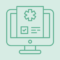 an icon showing a screen with a prescription